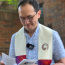 The Rev.Charing Wei-Jen Chen preparing to preach at our pre-parade worship service at Broadway United Methodist Church