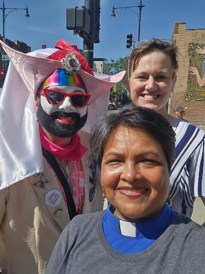 At the Pride Parade