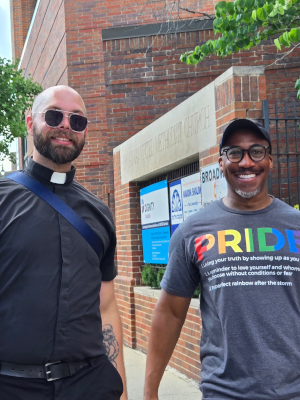 At the Pride Parade
