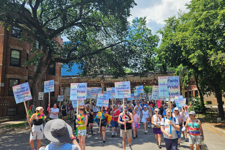 Marchers in Chicago's 2025 Pride Parade