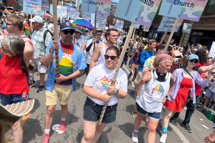 Lining up for the 2025 Pride Parade