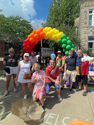 At the Pre-Parade worship service at Broadway United Methodist Church