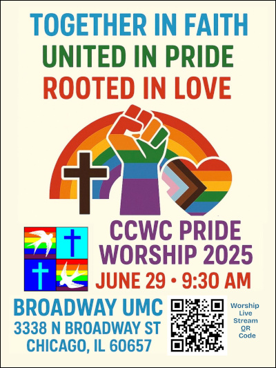 Pre-Parade worship service poster